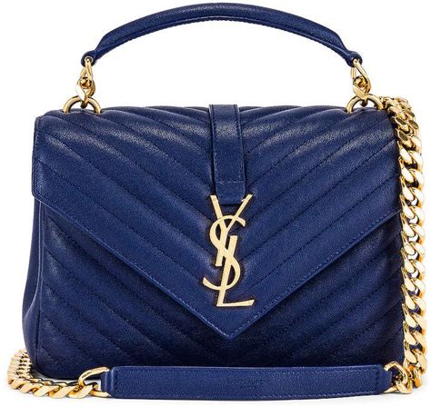 navy ysl bag